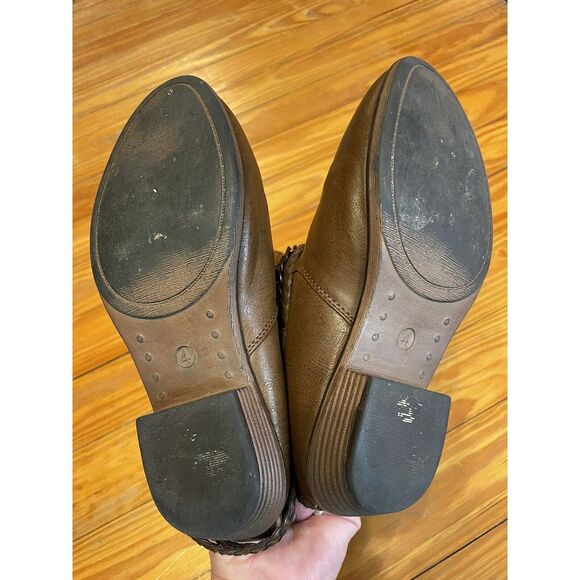 Pierre Dumas Kids Brown Leather Western Cowboy Boots Size 4 - Picture 8 of 10